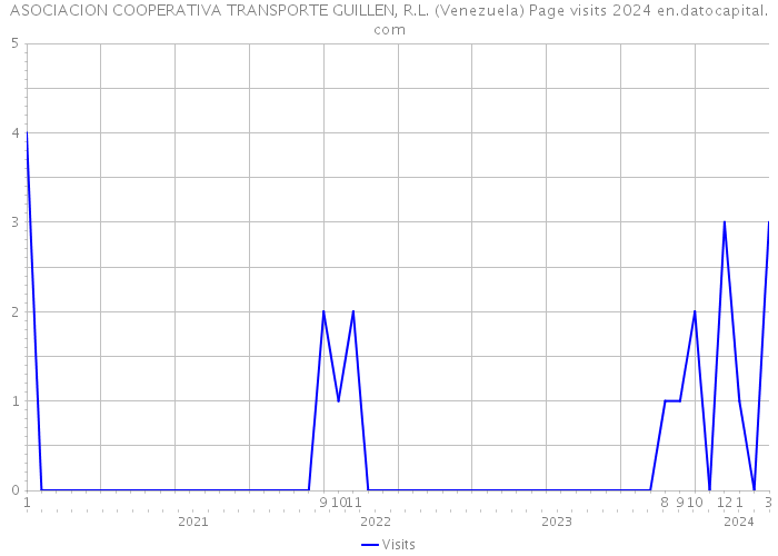 ASOCIACION COOPERATIVA TRANSPORTE GUILLEN, R.L. (Venezuela) Page visits 2024 