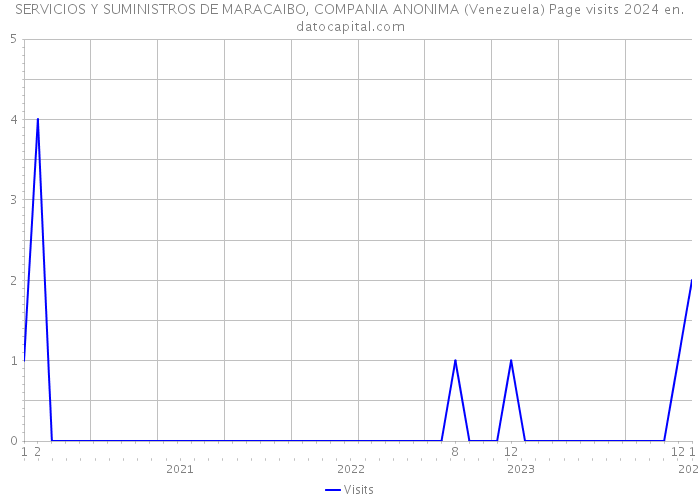 SERVICIOS Y SUMINISTROS DE MARACAIBO, COMPANIA ANONIMA (Venezuela) Page visits 2024 