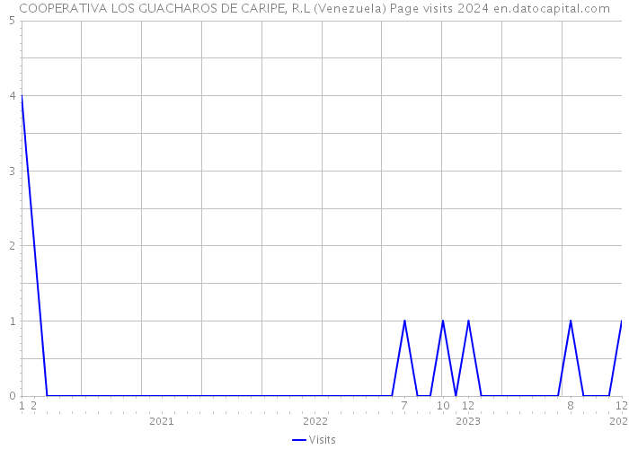 COOPERATIVA LOS GUACHAROS DE CARIPE, R.L (Venezuela) Page visits 2024 