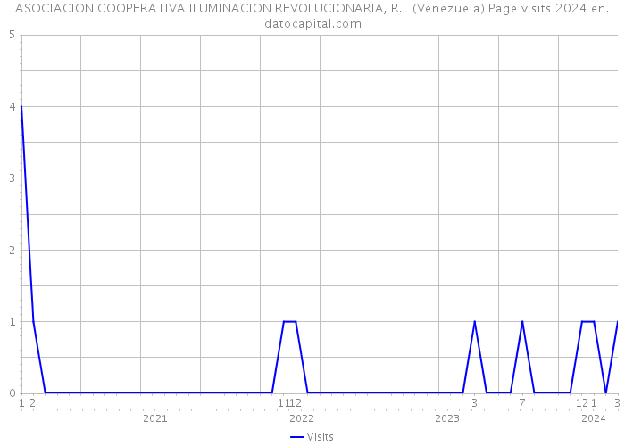 ASOCIACION COOPERATIVA ILUMINACION REVOLUCIONARIA, R.L (Venezuela) Page visits 2024 