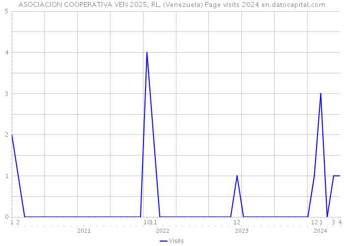 ASOCIACION COOPERATIVA VEN 2025, RL. (Venezuela) Page visits 2024 