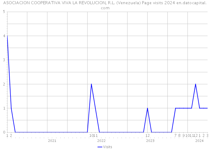 ASOCIACION COOPERATIVA VIVA LA REVOLUCION, R.L. (Venezuela) Page visits 2024 