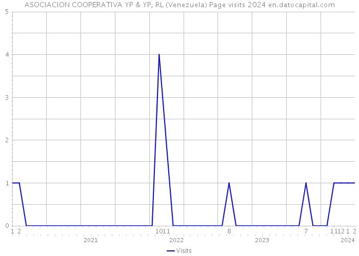 ASOCIACION COOPERATIVA YP & YP, RL (Venezuela) Page visits 2024 