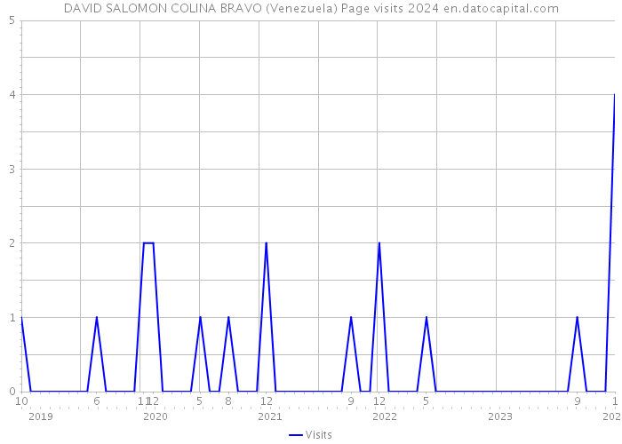 DAVID SALOMON COLINA BRAVO (Venezuela) Page visits 2024 