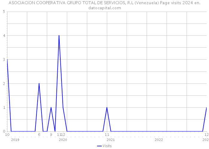 ASOCIACION COOPERATIVA GRUPO TOTAL DE SERVICIOS, R.L (Venezuela) Page visits 2024 