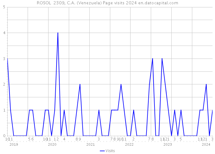 ROSOL 2309, C.A. (Venezuela) Page visits 2024 