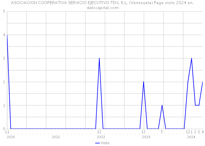 ASOCIACION COOPERATIVA SERVICIO EJECUTIVO TDV, R.L. (Venezuela) Page visits 2024 