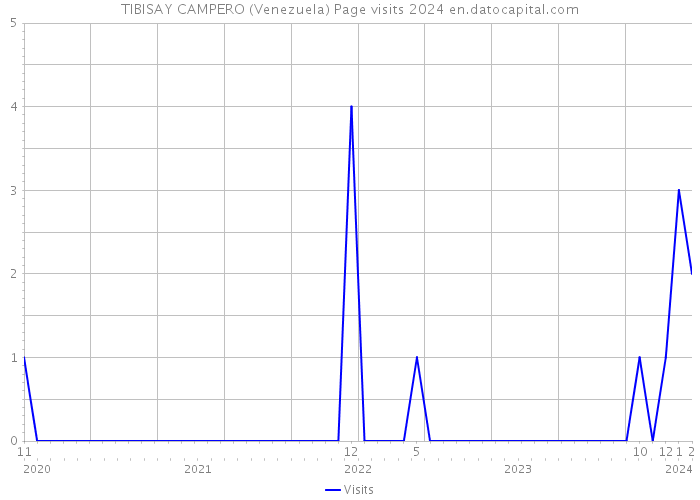TIBISAY CAMPERO (Venezuela) Page visits 2024 