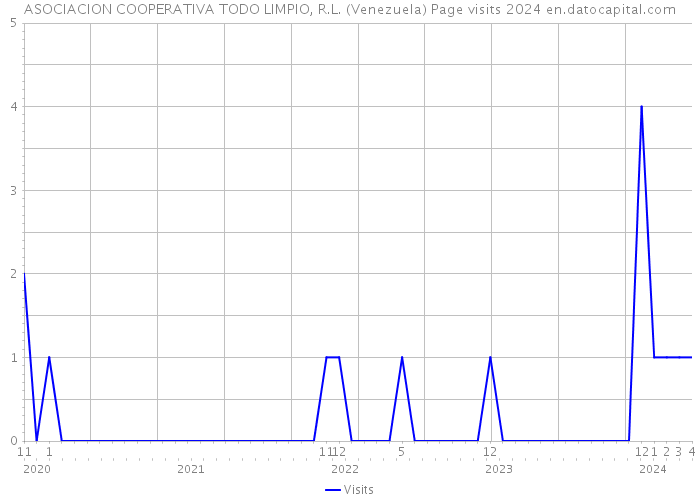 ASOCIACION COOPERATIVA TODO LIMPIO, R.L. (Venezuela) Page visits 2024 