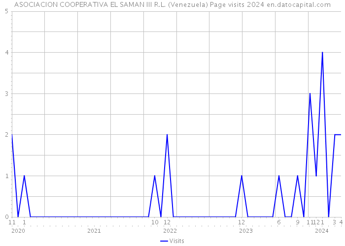 ASOCIACION COOPERATIVA EL SAMAN III R.L. (Venezuela) Page visits 2024 