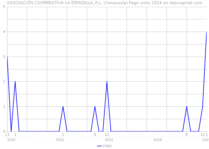 ASOCIACIÓN COOPERATIVA LA ESPADILLA, R.L. (Venezuela) Page visits 2024 