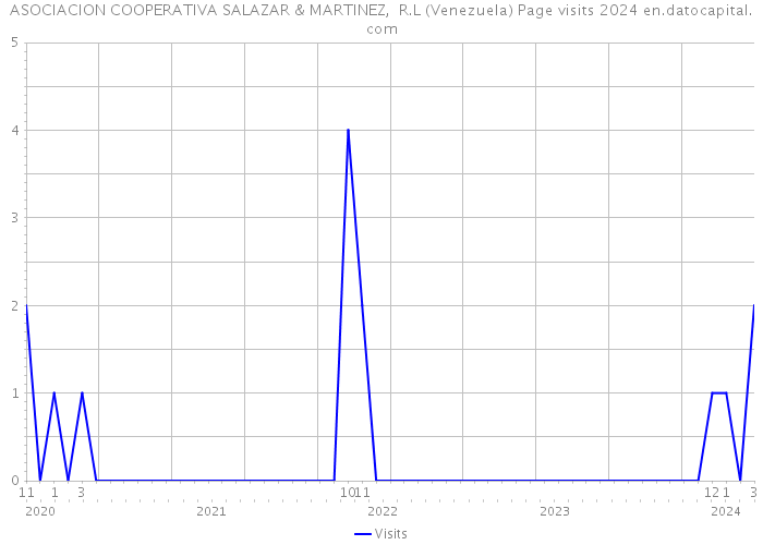 ASOCIACION COOPERATIVA SALAZAR & MARTINEZ, R.L (Venezuela) Page visits 2024 