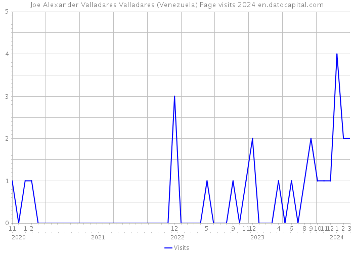 Joe Alexander Valladares Valladares (Venezuela) Page visits 2024 