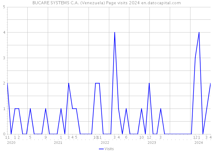 BUCARE SYSTEMS C.A. (Venezuela) Page visits 2024 