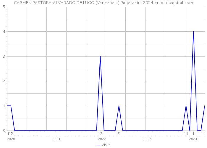 CARMEN PASTORA ALVARADO DE LUGO (Venezuela) Page visits 2024 