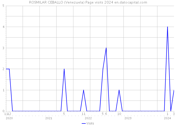 ROSMILAR CEBALLO (Venezuela) Page visits 2024 
