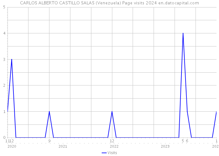 CARLOS ALBERTO CASTILLO SALAS (Venezuela) Page visits 2024 