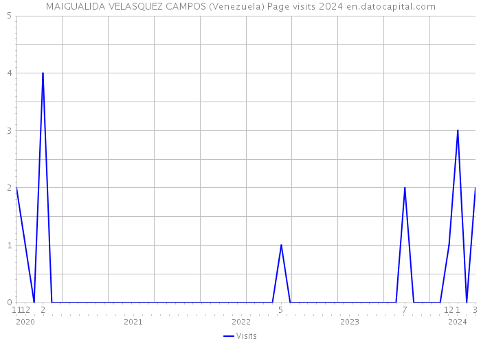 MAIGUALIDA VELASQUEZ CAMPOS (Venezuela) Page visits 2024 