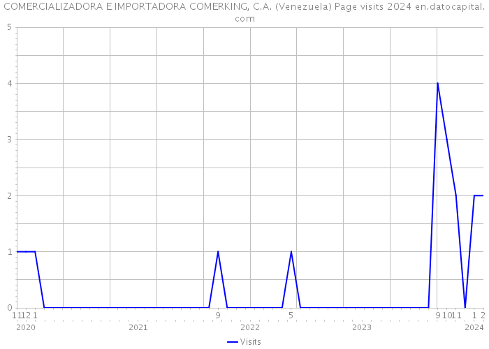 COMERCIALIZADORA E IMPORTADORA COMERKING, C.A. (Venezuela) Page visits 2024 