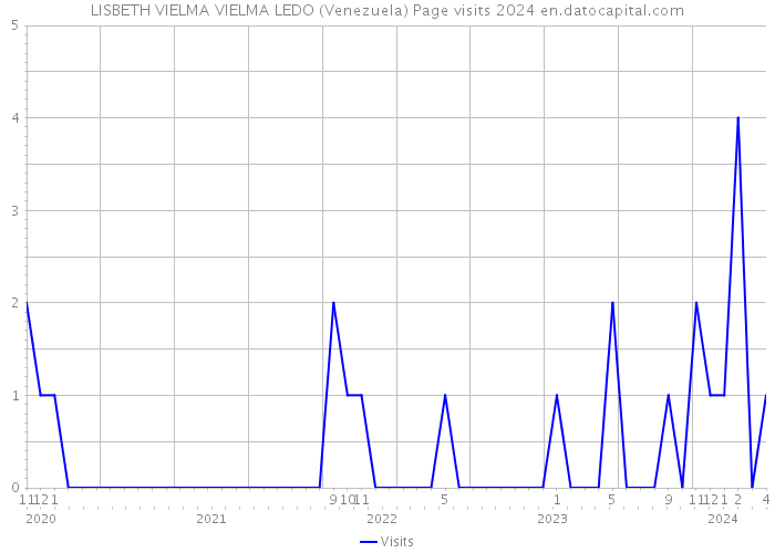LISBETH VIELMA VIELMA LEDO (Venezuela) Page visits 2024 