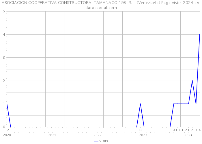 ASOCIACION COOPERATIVA CONSTRUCTORA TAMANACO 195 R.L. (Venezuela) Page visits 2024 