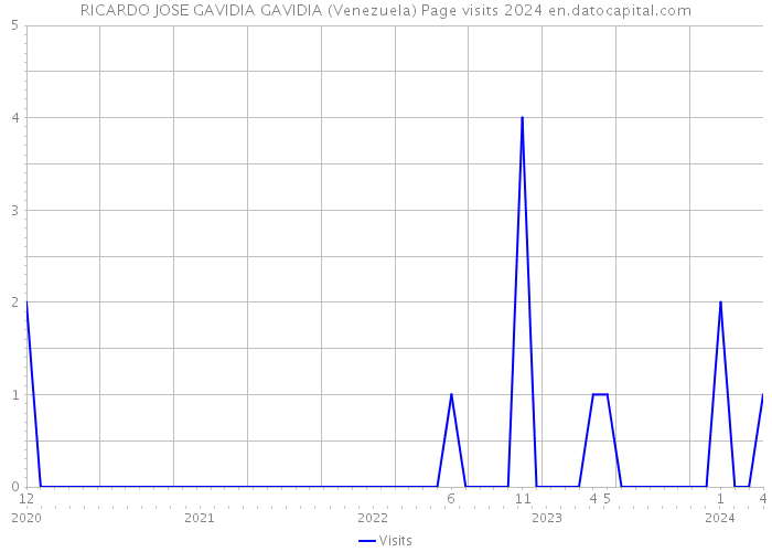 RICARDO JOSE GAVIDIA GAVIDIA (Venezuela) Page visits 2024 