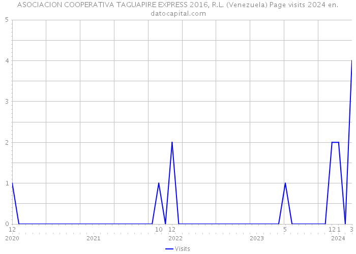 ASOCIACION COOPERATIVA TAGUAPIRE EXPRESS 2016, R.L. (Venezuela) Page visits 2024 
