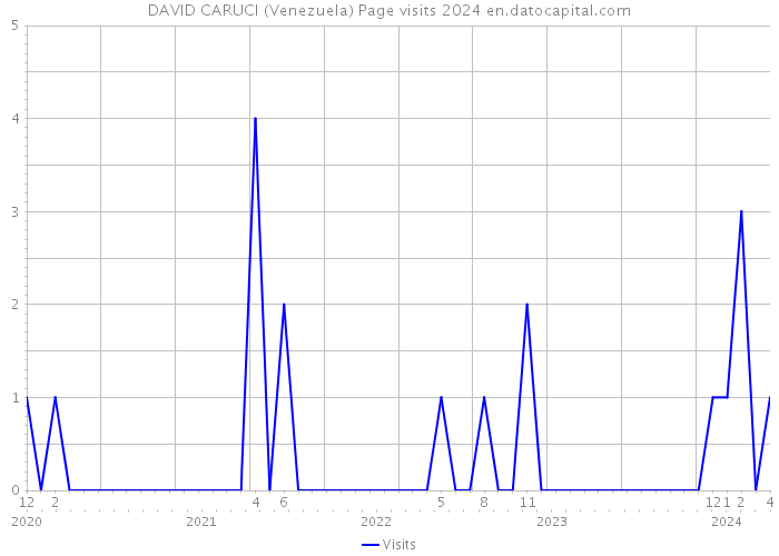 DAVID CARUCI (Venezuela) Page visits 2024 