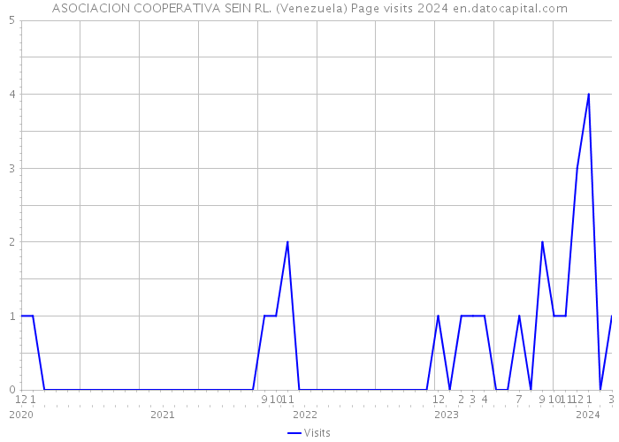 ASOCIACION COOPERATIVA SEIN RL. (Venezuela) Page visits 2024 