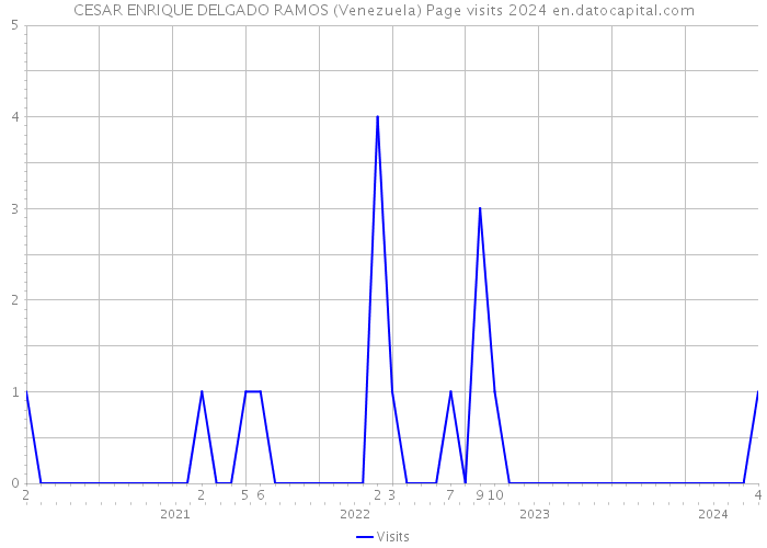 CESAR ENRIQUE DELGADO RAMOS (Venezuela) Page visits 2024 