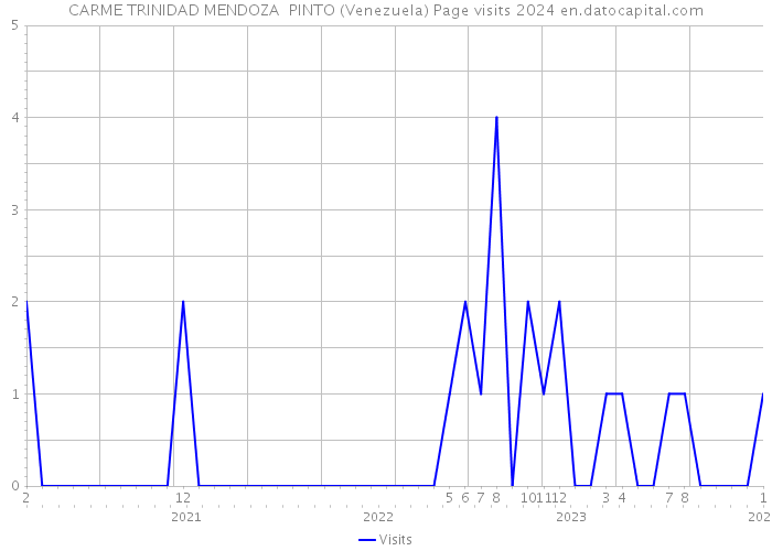 CARME TRINIDAD MENDOZA PINTO (Venezuela) Page visits 2024 