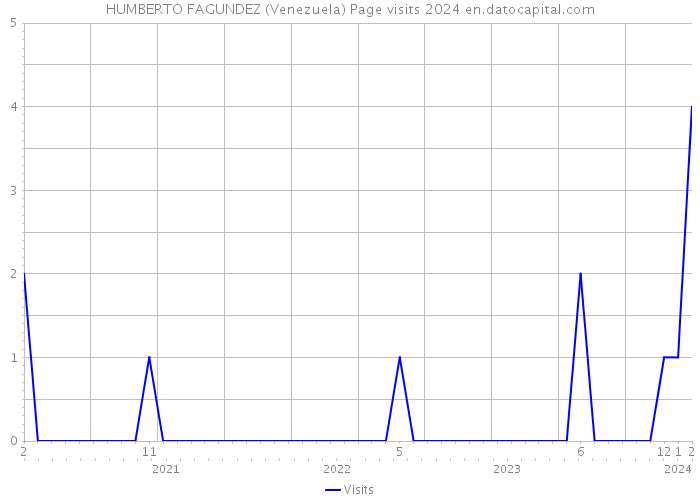 HUMBERTO FAGUNDEZ (Venezuela) Page visits 2024 