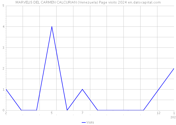 MARVELIS DEL CARMEN CALCURIAN (Venezuela) Page visits 2024 