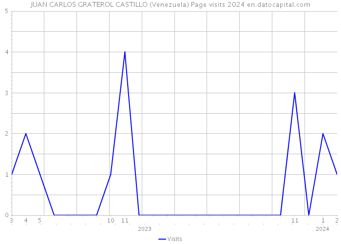 JUAN CARLOS GRATEROL CASTILLO (Venezuela) Page visits 2024 
