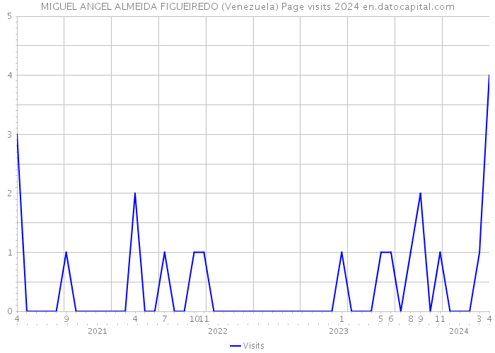 MIGUEL ANGEL ALMEIDA FIGUEIREDO (Venezuela) Page visits 2024 