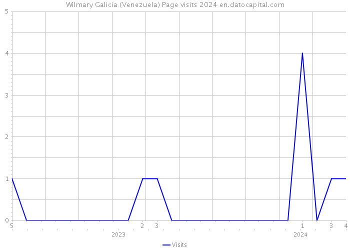 Wilmary Galicia (Venezuela) Page visits 2024 