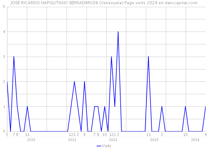 JOSE RICARDO NAPOLITANO SERRADIMIGNI (Venezuela) Page visits 2024 