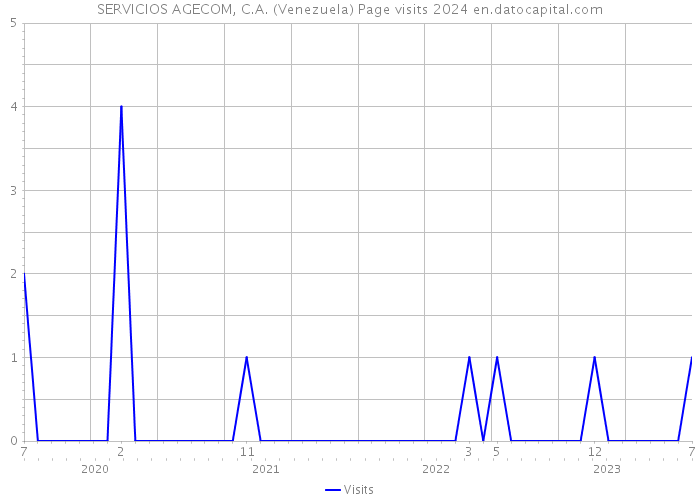 SERVICIOS AGECOM, C.A. (Venezuela) Page visits 2024 
