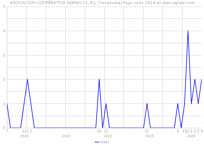 ASOCIACION COOPERATIVA SAMAN 21, R.L. (Venezuela) Page visits 2024 