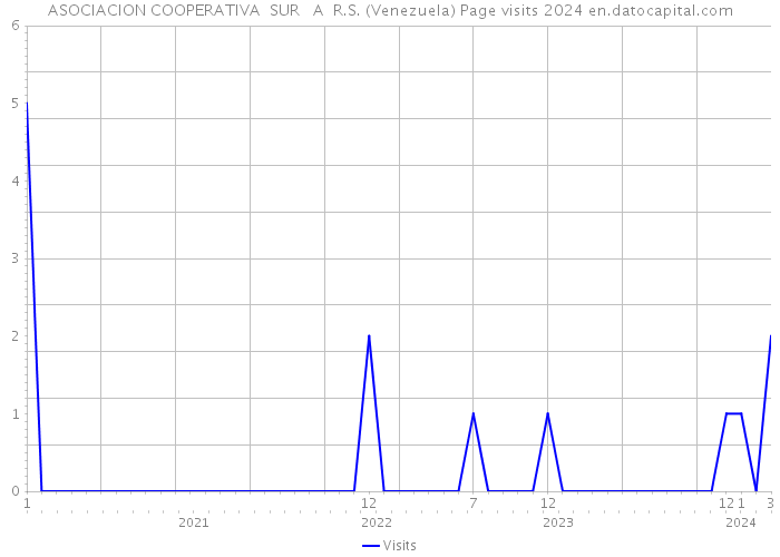 ASOCIACION COOPERATIVA SUR A R.S. (Venezuela) Page visits 2024 
