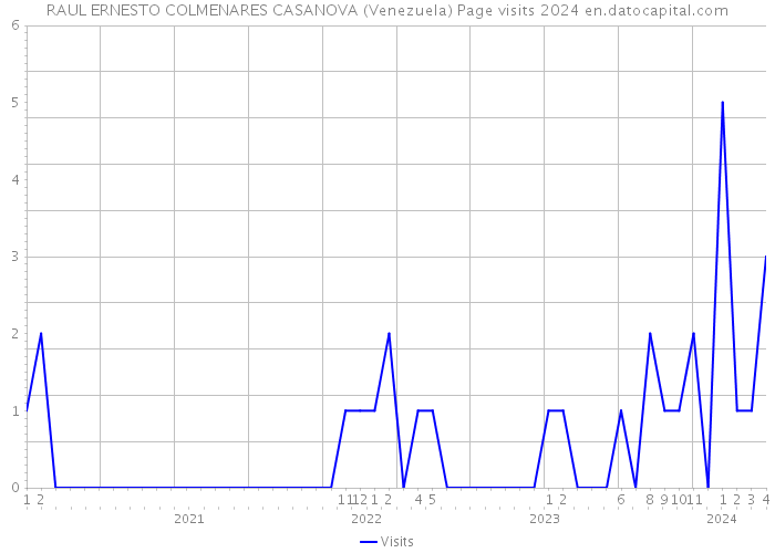 RAUL ERNESTO COLMENARES CASANOVA (Venezuela) Page visits 2024 