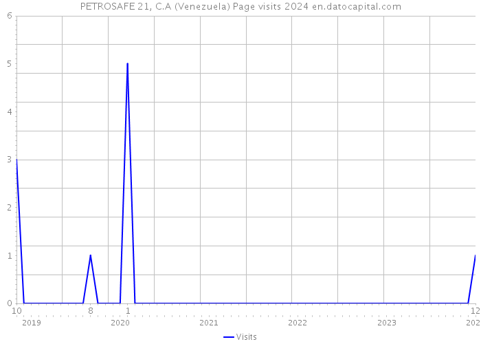PETROSAFE 21, C.A (Venezuela) Page visits 2024 
