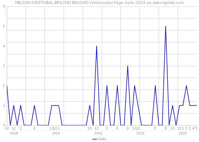 NELSON CRISTOBAL BRACHO BRACHO (Venezuela) Page visits 2023 