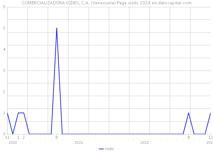 COMERCIALIZADORA IGDEX, C.A. (Venezuela) Page visits 2024 