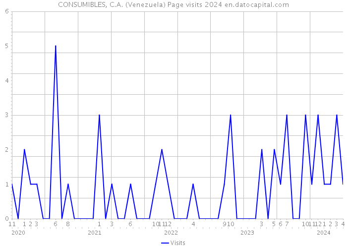 CONSUMIBLES, C.A. (Venezuela) Page visits 2024 