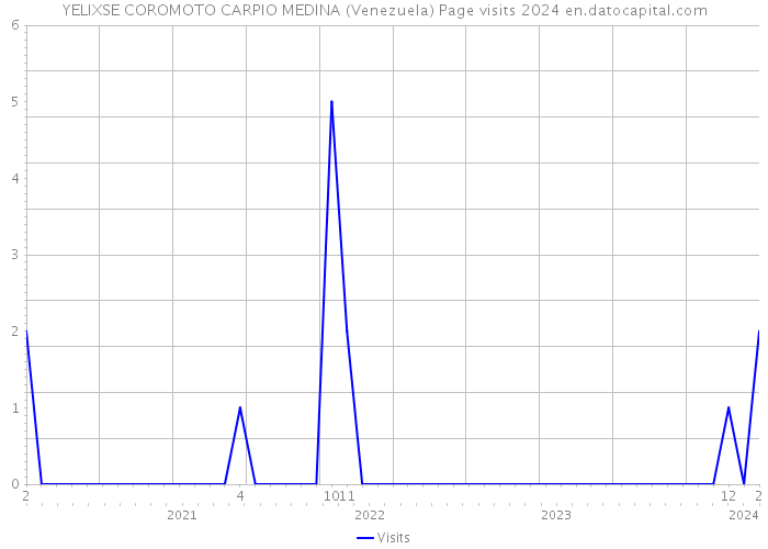 YELIXSE COROMOTO CARPIO MEDINA (Venezuela) Page visits 2024 