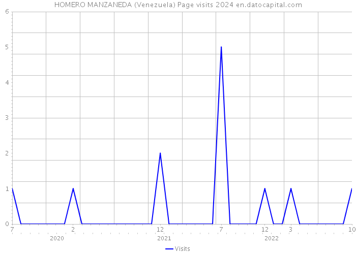 HOMERO MANZANEDA (Venezuela) Page visits 2024 