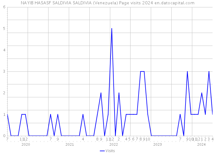 NAYIB HASASF SALDIVIA SALDIVIA (Venezuela) Page visits 2024 