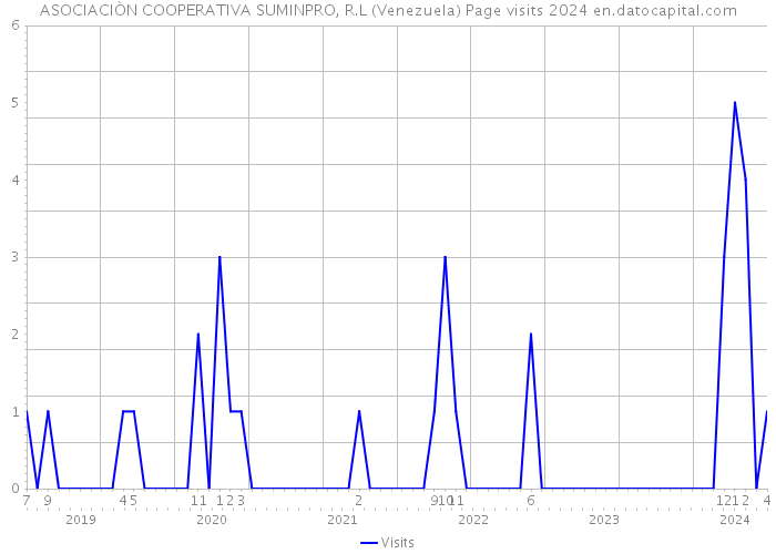 ASOCIACIÒN COOPERATIVA SUMINPRO, R.L (Venezuela) Page visits 2024 