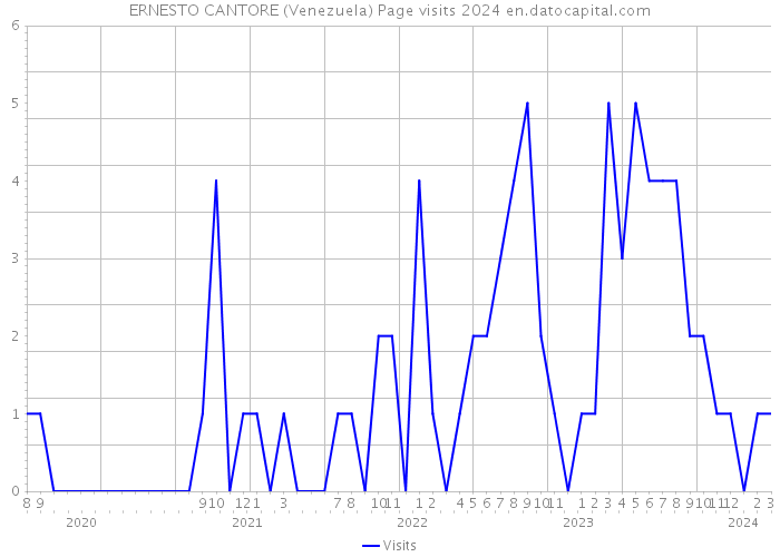 ERNESTO CANTORE (Venezuela) Page visits 2024 